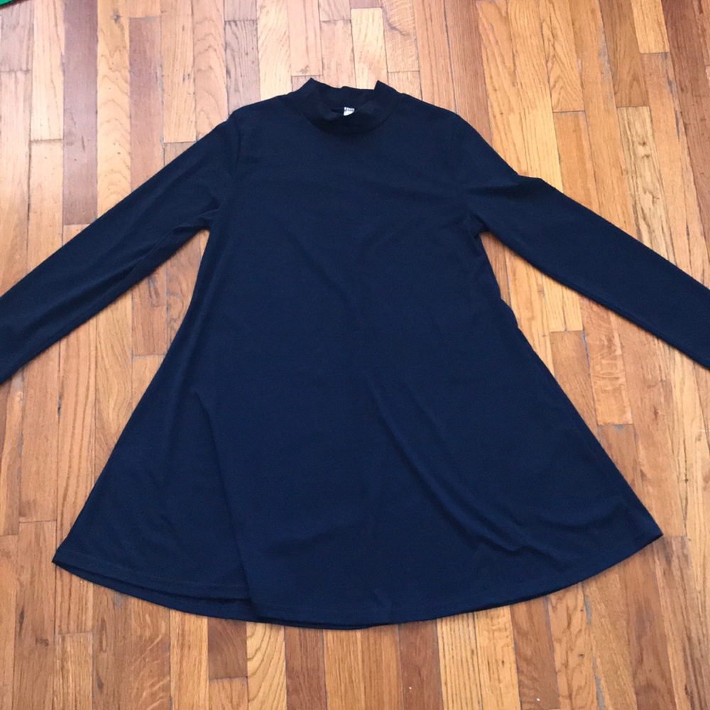 Navy turtleneck tunic